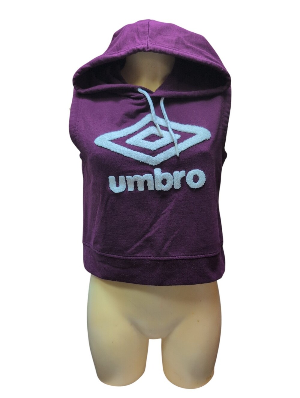UMBRO Purple And White Sleeveless Hoodie